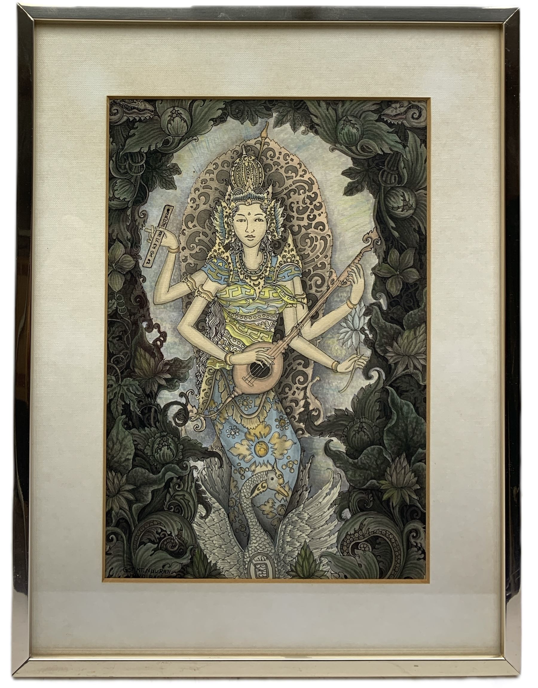 Gst Kt Ngurah (Balinese): Sawaswati the Hindu Goddess - Image 2 of 2