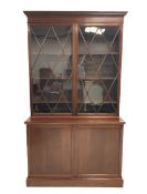 Georgian style mahogany display cabinet