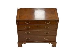 George III mahogany bureau