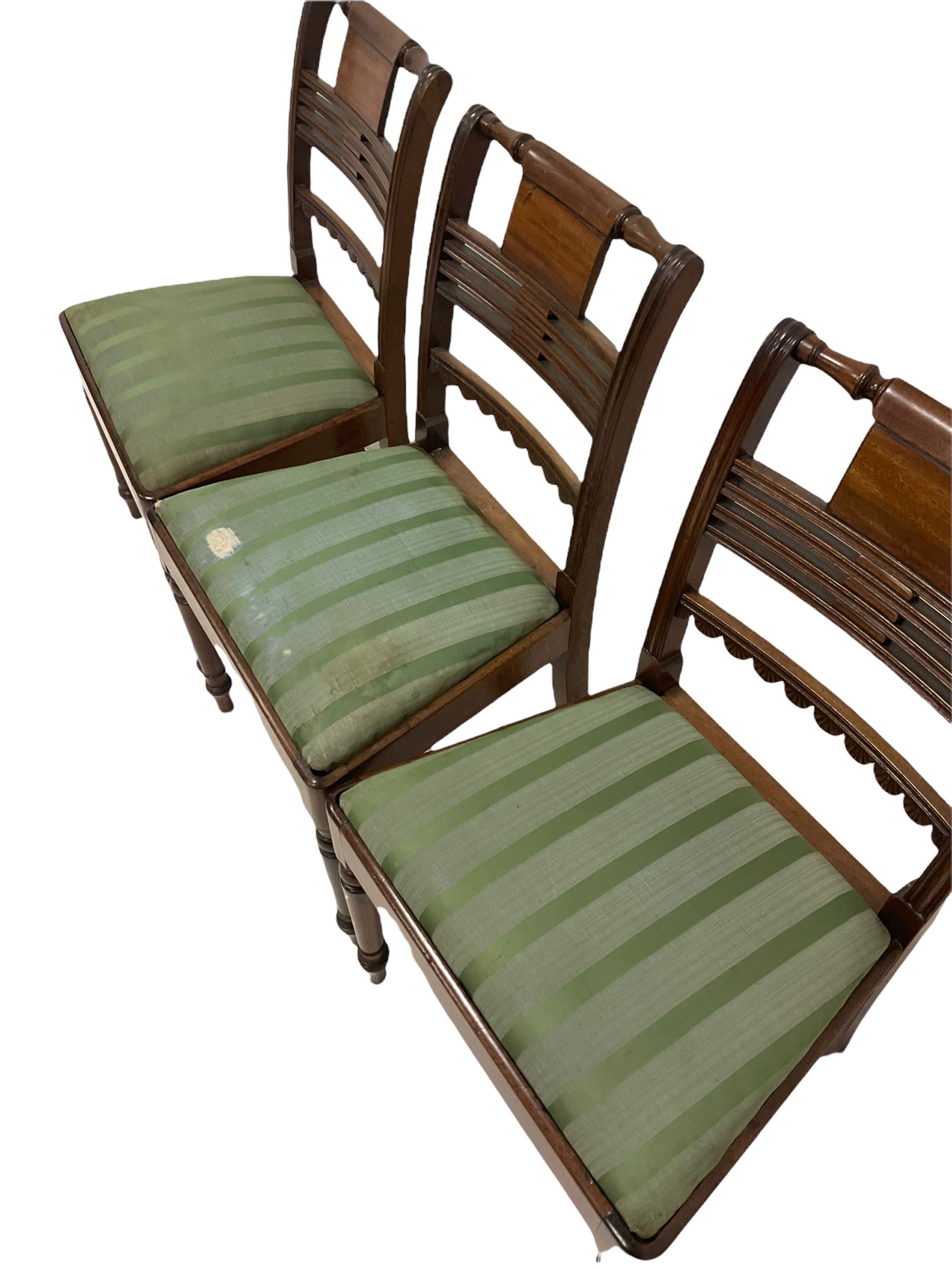Set of six Regency mahogany dining chairs - Image 3 of 3