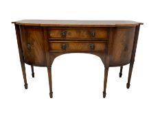 20th century mahogany cross banded sideboard