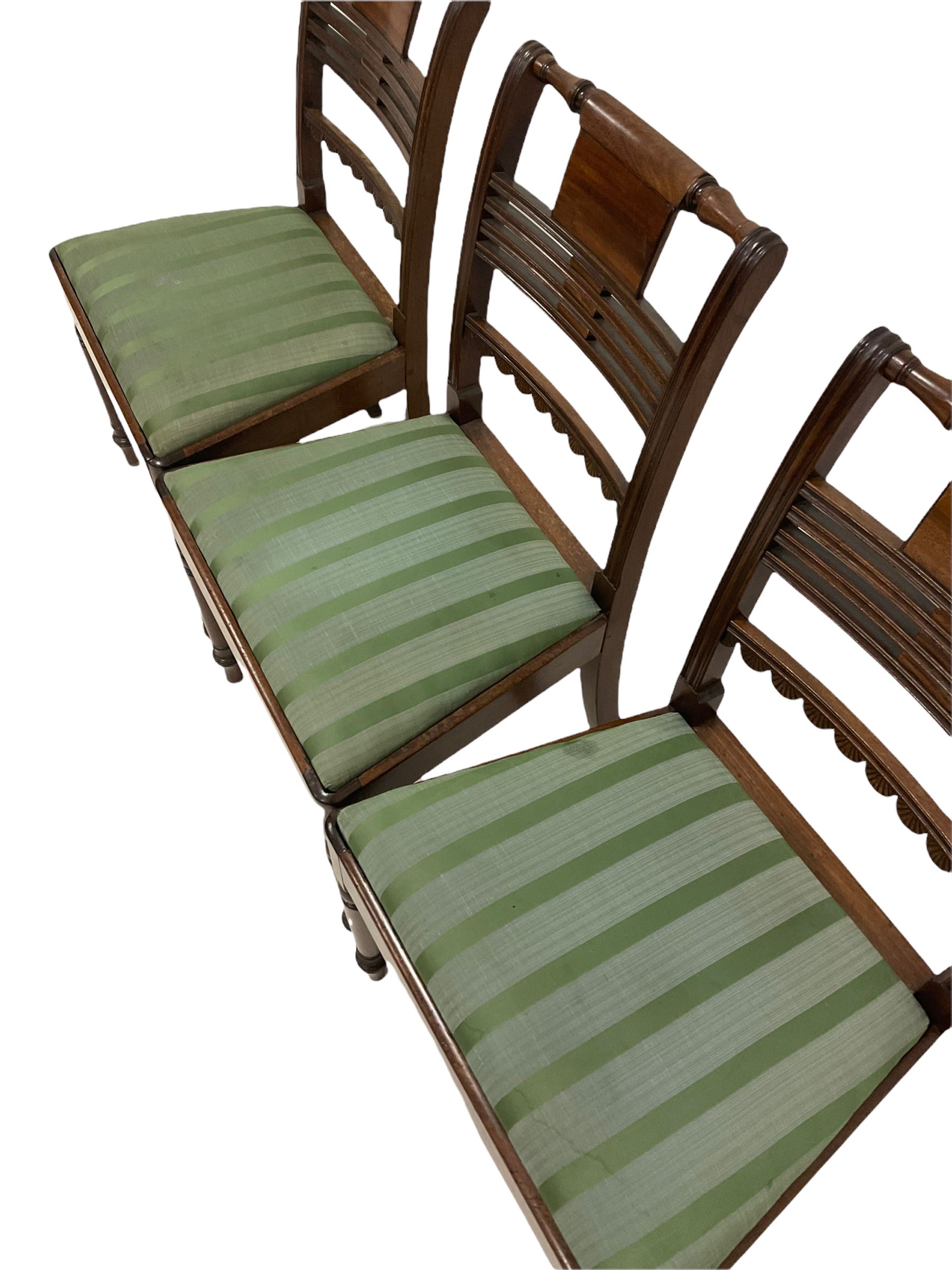Set of six Regency mahogany dining chairs - Image 2 of 3