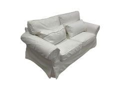 White two seater sofa 'EKTORP' from Ikea