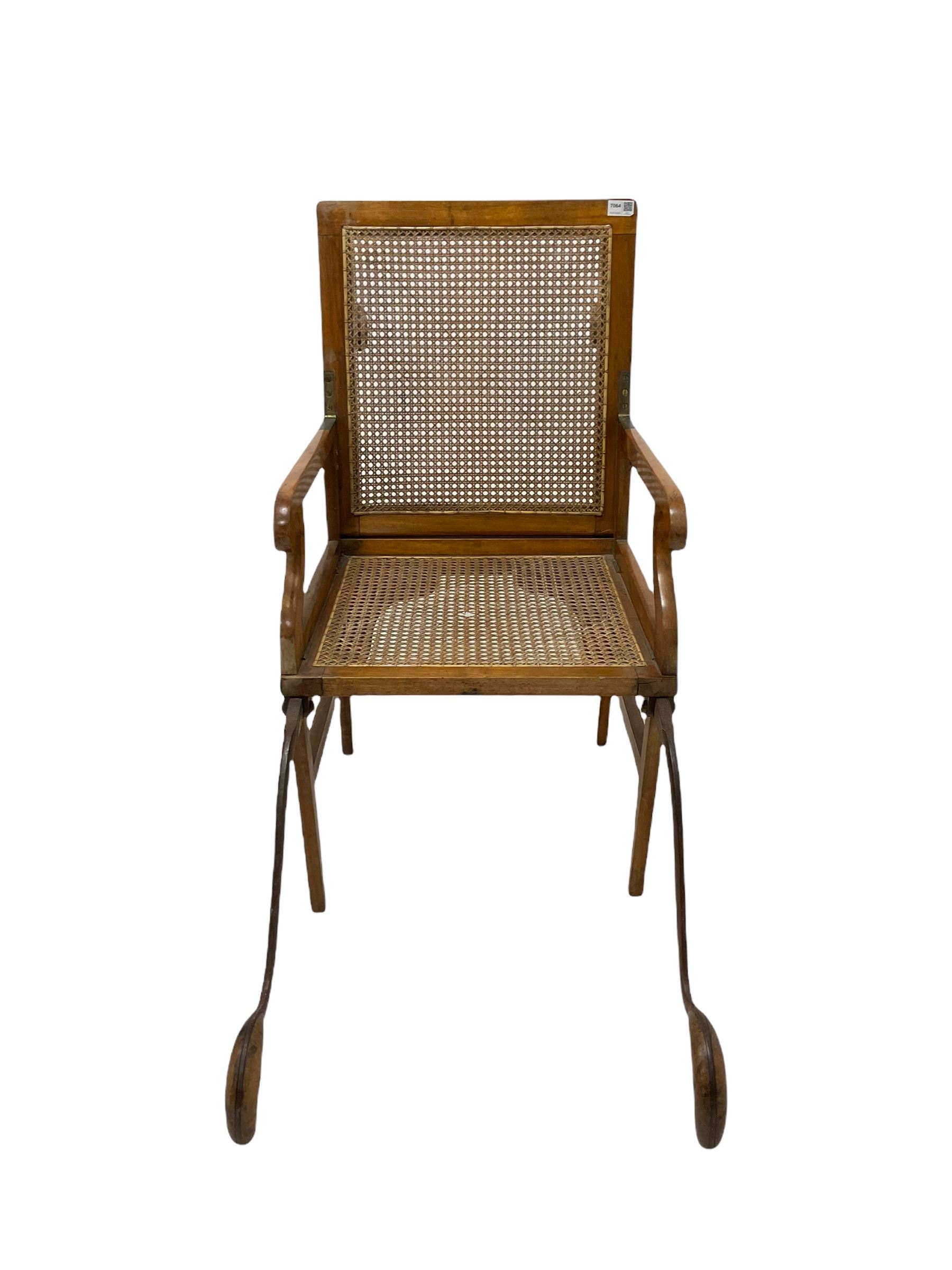 J. Alderman folding Sudan or invalid chair - Image 4 of 6