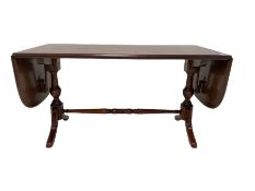 Mahogany drop leaf sofa table