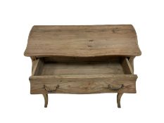 French style pine bombe chest