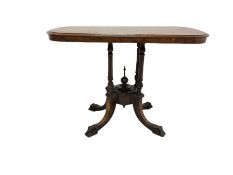 Victorian walnut centre table