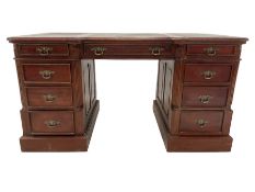 20th century mahogany partners desk
