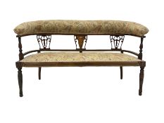 Late Victorian mahogany sofa