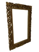 Mirror with carved and gilt frame 75cm x 115cm