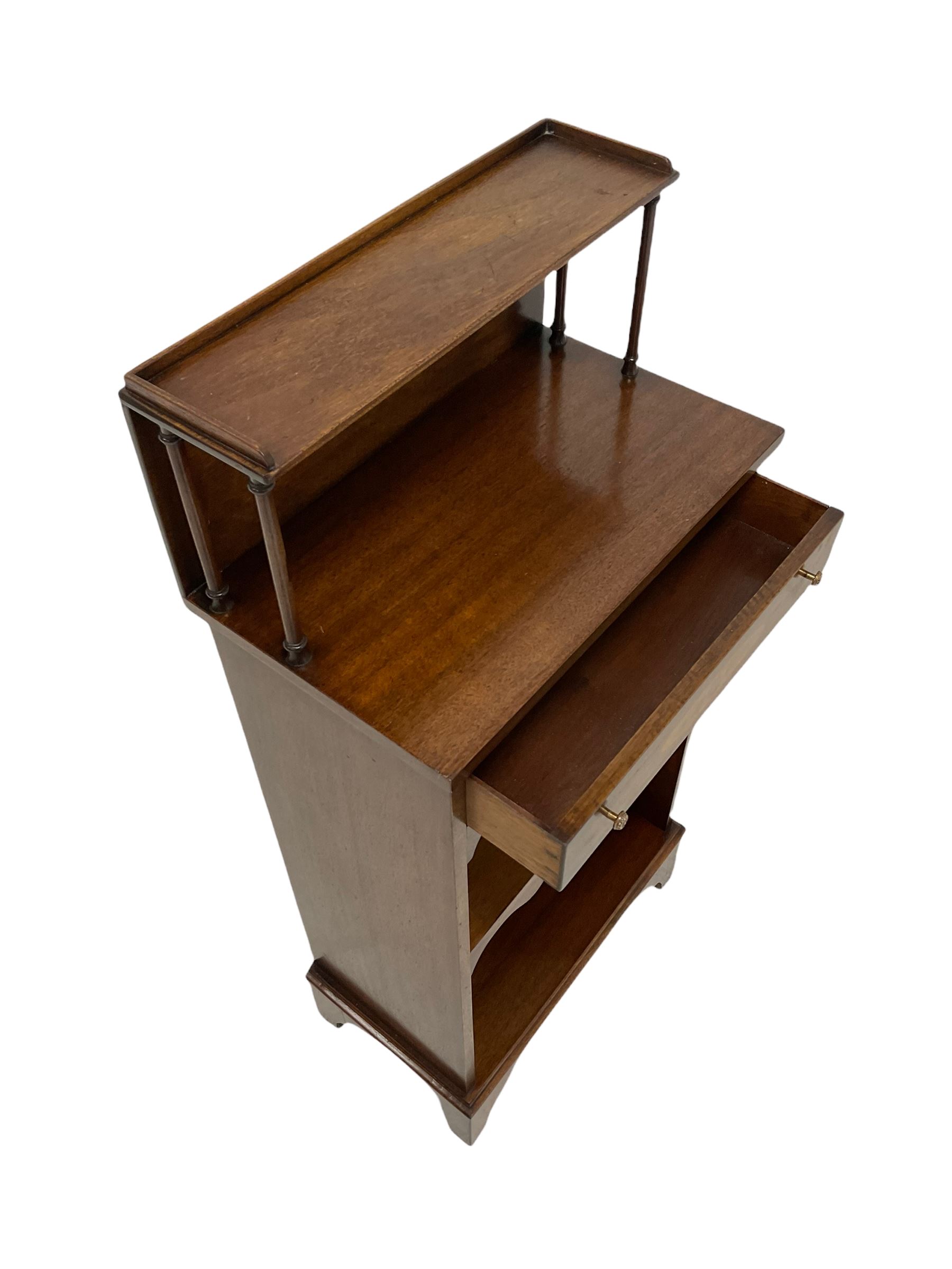 20th century mahogany open bookcase - Image 3 of 4