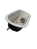 Cast iron roll top bath W80cm