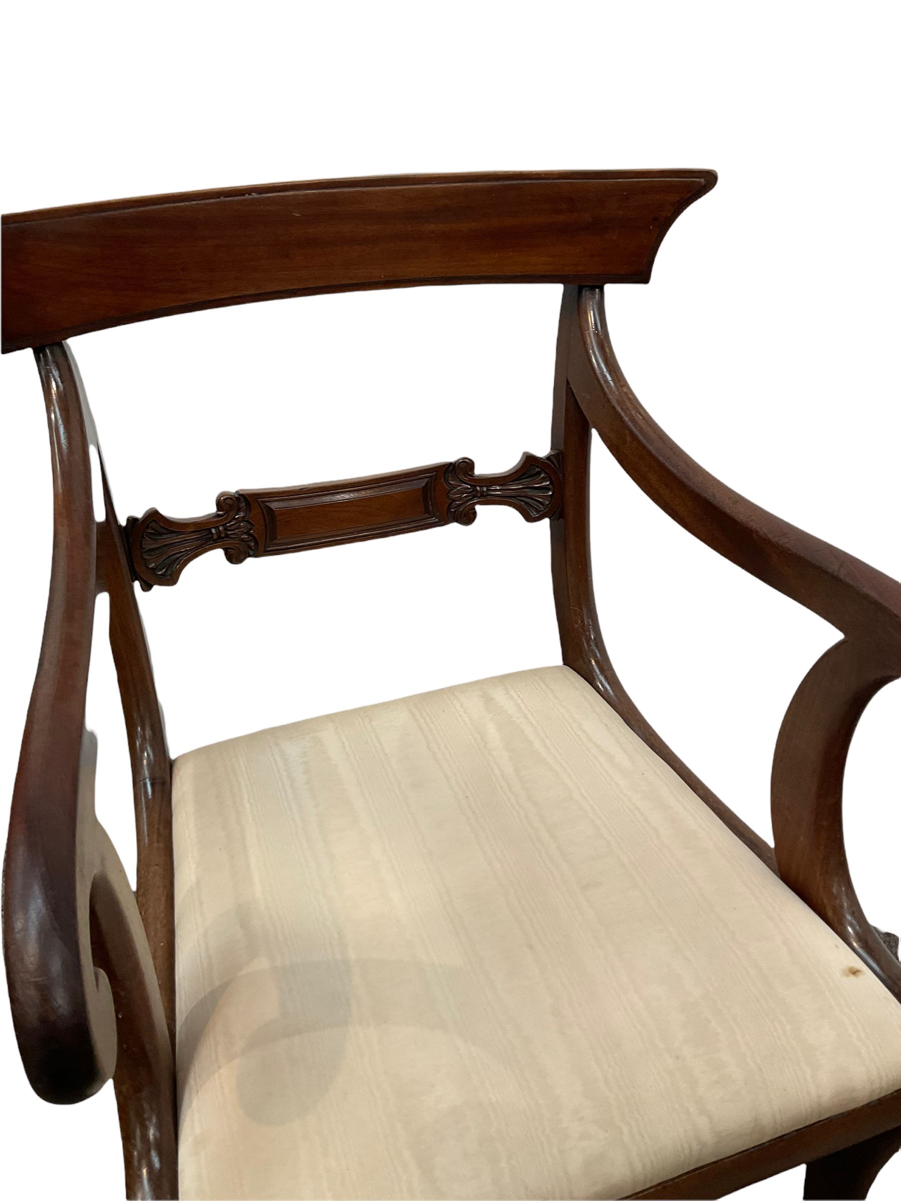 Mahogany regency style carver chair - Image 4 of 4