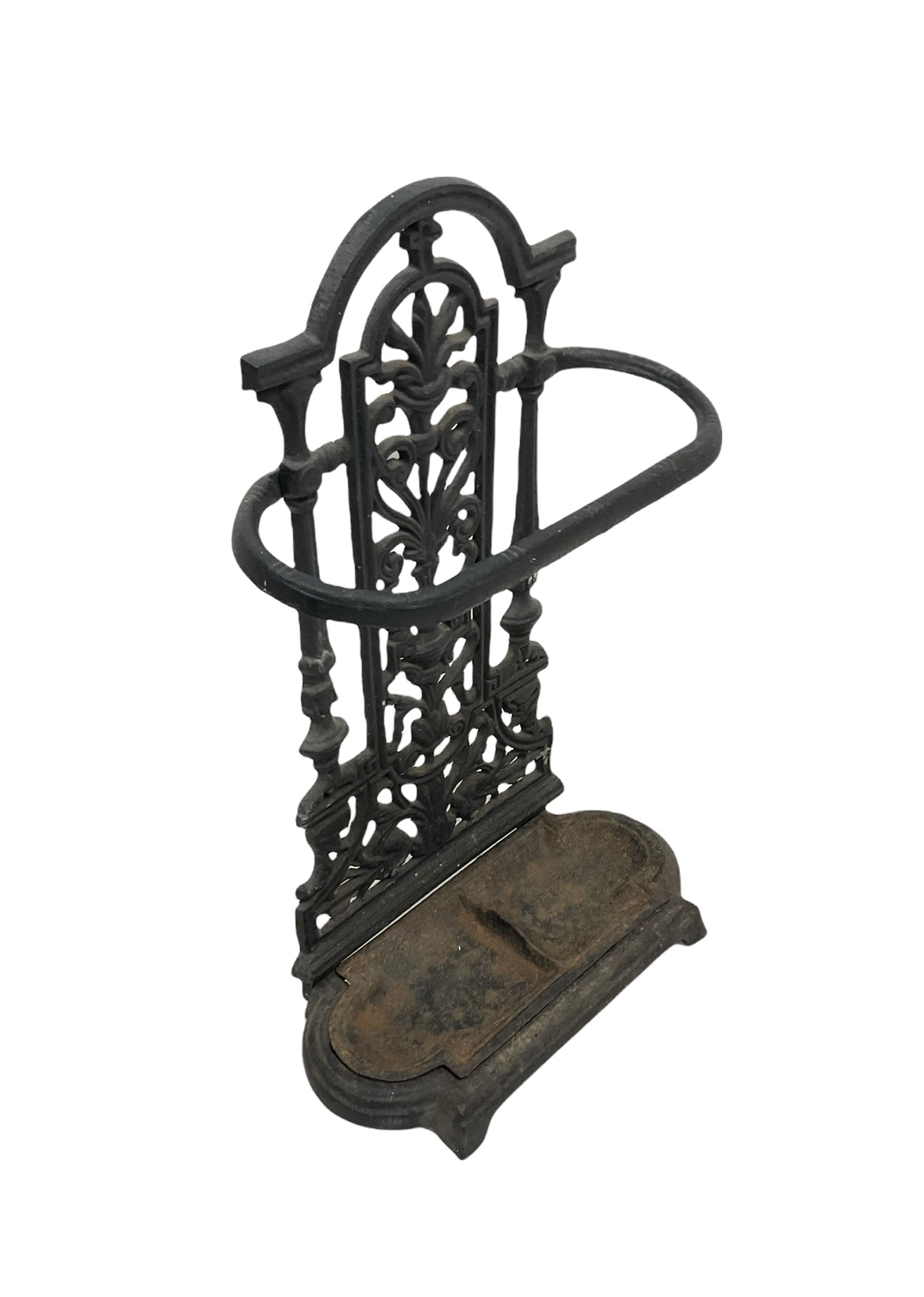 Cast iron stick stand - Image 2 of 2