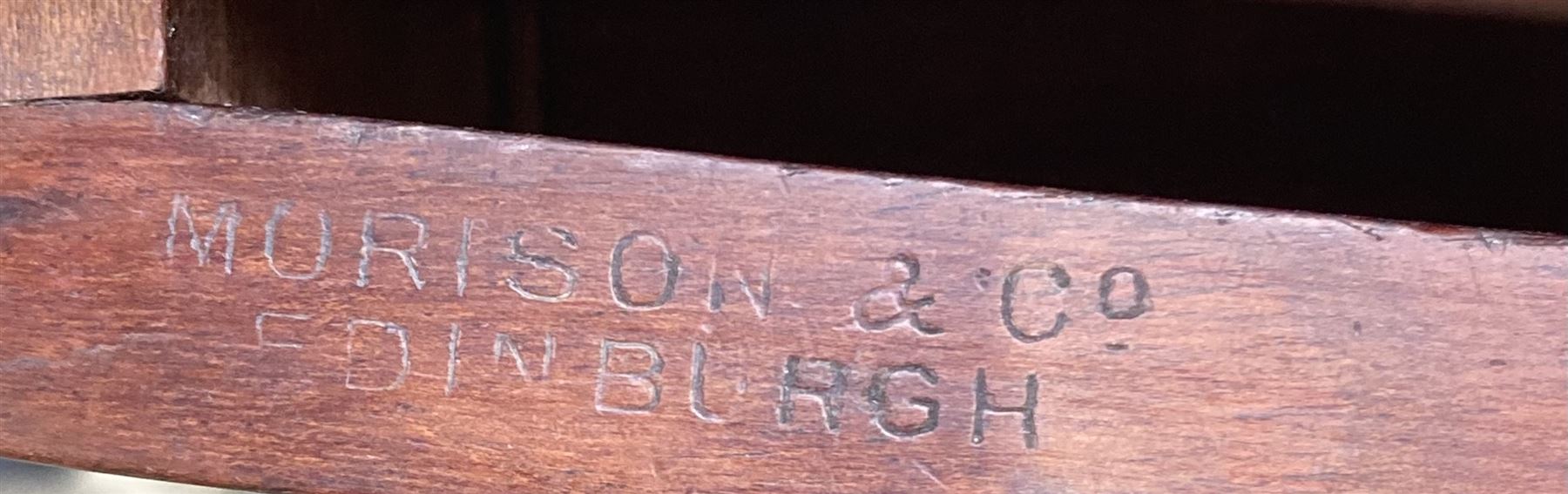 Morison & Co of Edinburgh - Mahogany writing table - Image 4 of 4