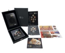 The Royal Mint 2008 United Kingdom Royal Shield of Arms proof coin collection cased with certificate