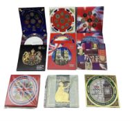 Nine United Kingdom brilliant uncirculated coin collections
