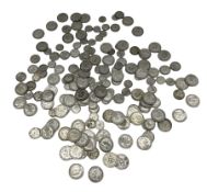 Approximately 1160 grams of Great British pre 1947 silver coins