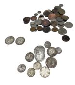 Coins including two Queen Victoria 1888 and one 1892 halfcrowns