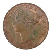 Queen Victoria 1854 half penny coin