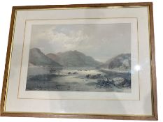 Robert Carrick (British 19th century) after Horatio McCulloch (Scottish 1805-1867): 'Loch Eck'