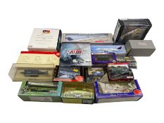 Diecast model vehicles including aircrafts