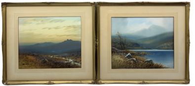 George Trevor (British fl.1920-1940): Highland Loch and Moor Landscape