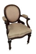 Victorian upholstered armchair