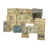 Collection of cigarette card albums including Players International Air Liners