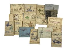 Collection of cigarette card albums including Players International Air Liners