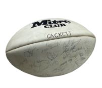 Australian RLFC rugby ball signed by Noel Cleal and others