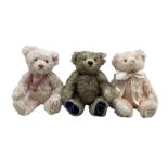 Three Steiff bears 'William and Catherine The Royal Wedding Teddy Bear'