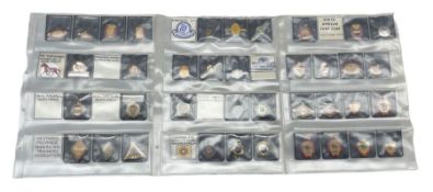 Collection of ten enamel Warwick racecourse badges