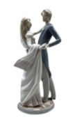 Large Lladro figure 'I Love You Truly' group no. 1528 H37cm