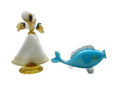 Murano glass model of a fish