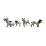 Four Bing & Grondahl porcelain dogs comprising Sealyham Terrier no. 2027
