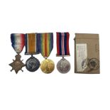 Group of three World War 1 medals to Pte J H Hodgson