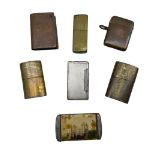 Three Trench type brass lighters