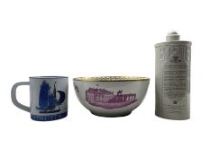Royal Copenhagen ceramics comprising a large Jubilee Bowl
