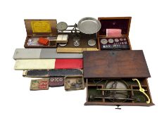 Set of Victorian travelling balance scales