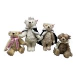 Four Steiff bears comprising 'Princess Charlotte The Steiff Royal Baby Bear'