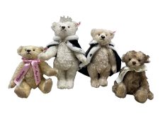 Four Steiff bears comprising 'Princess Charlotte The Steiff Royal Baby Bear'