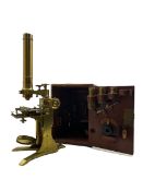 Mid 19th century brass compound microscope by Andrew Ross