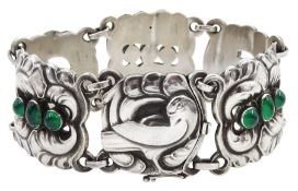 Georg Jensen silver dove link bracelet