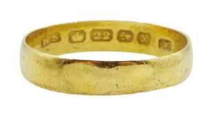 Early 20th century 22ct gold wedding band