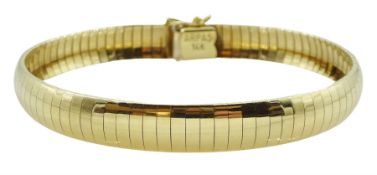 14ct gold invisible link bracelet