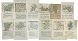 John Seller (British 1630-1697): 'Map of Jersey' 'Nottinghamshire' Cambridgeshire' etc