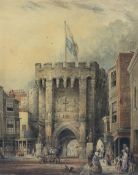 David Roberts RA (Scottish 1796-1864): Bargate Southampton