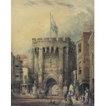 David Roberts RA (Scottish 1796-1864): Bargate Southampton