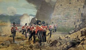 After James Prinsep Barnes Beadle (British 1863-1947): 'Siege of San Sebastian 31st August 1813